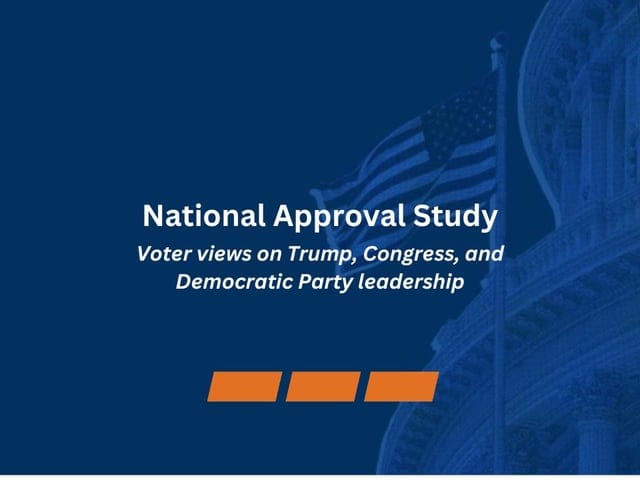 Graphic showing AOC as the face of the Democratic party poll result
