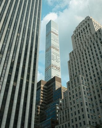 432 Park Avenue reflected in another building