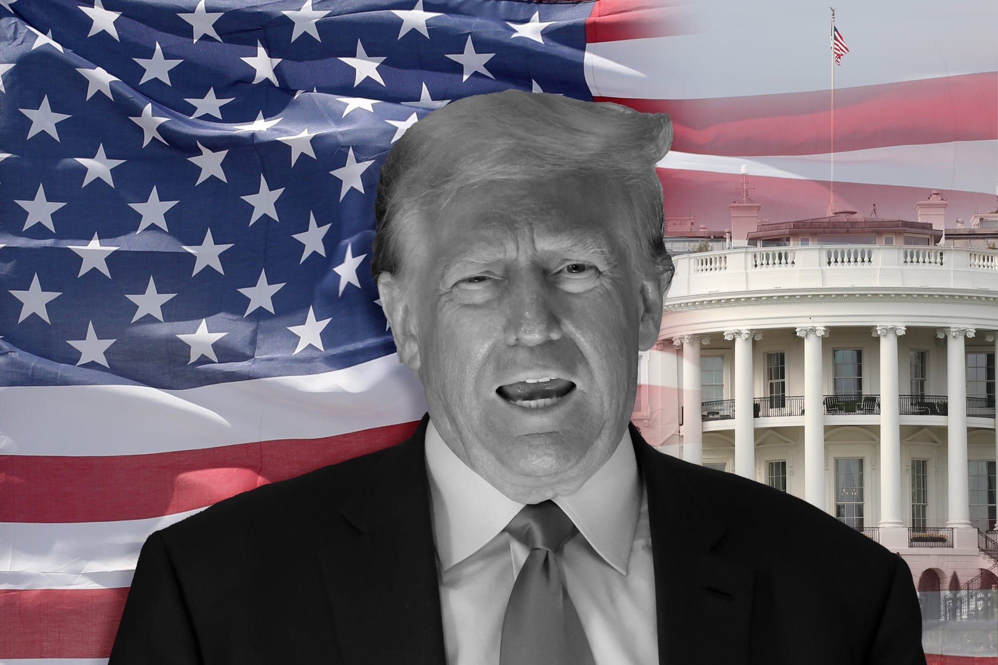 Trump addressing supporters