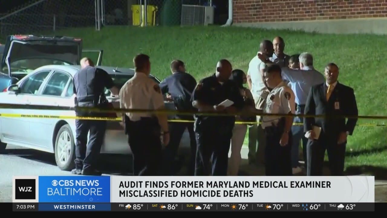 Audit finds former Maryland medical examiner misclassified homicide deaths