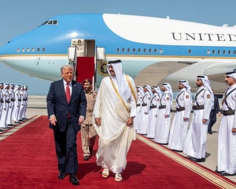 Trump responding to controversy over the Qatari jet gift