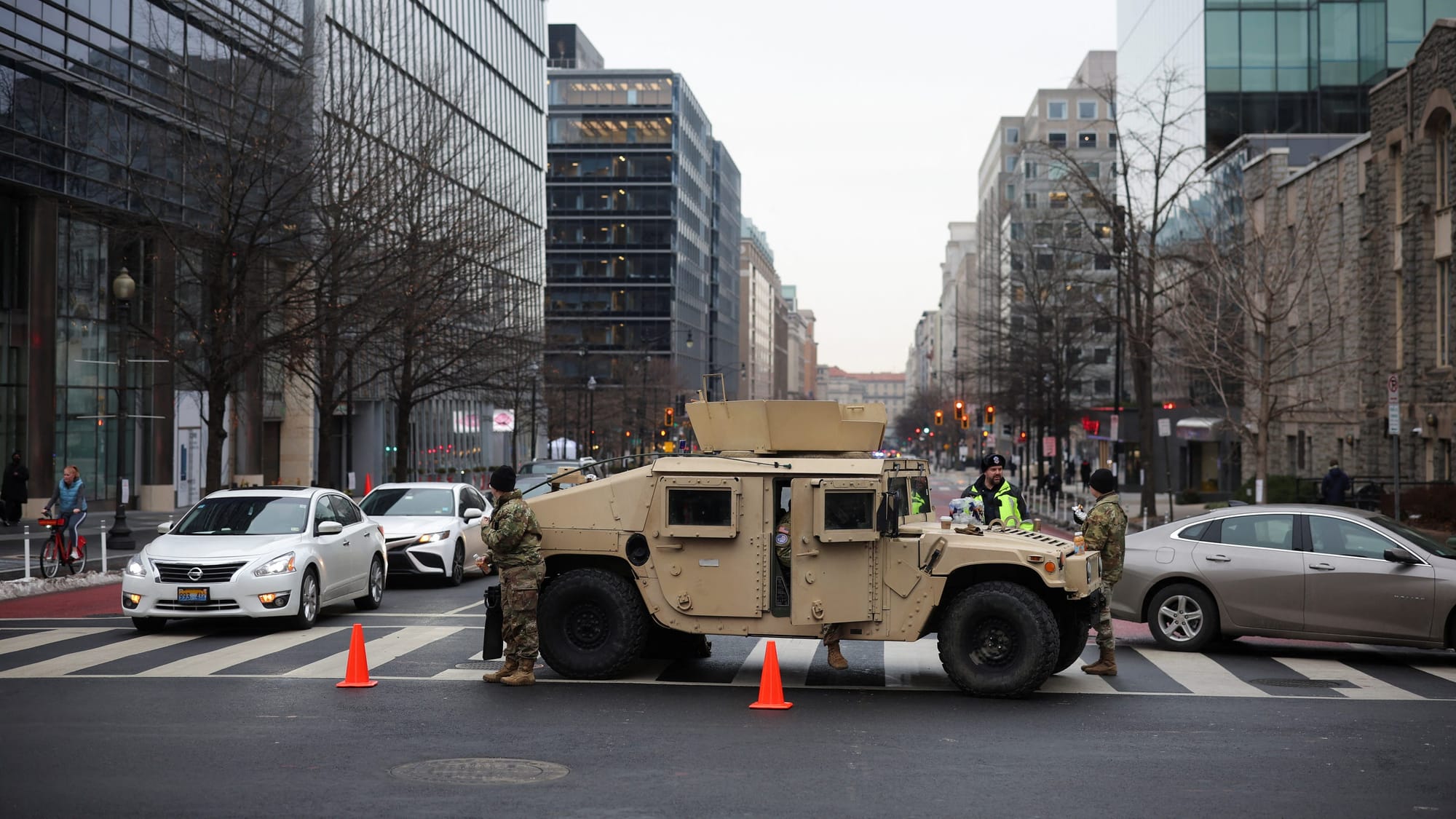 Tanks and military equipment for the parade