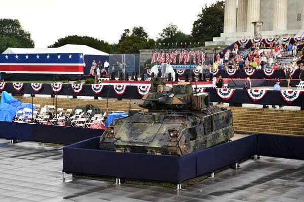 Cost estimates for the military parade