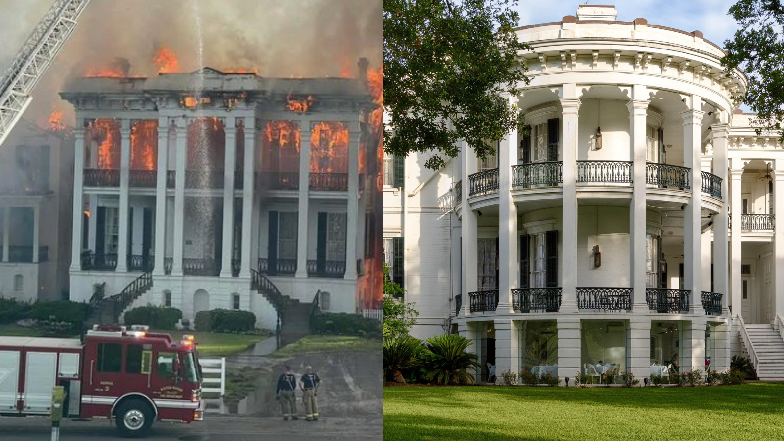 Nottoway Resort Plantation fire: Massive blaze 'might be the ...