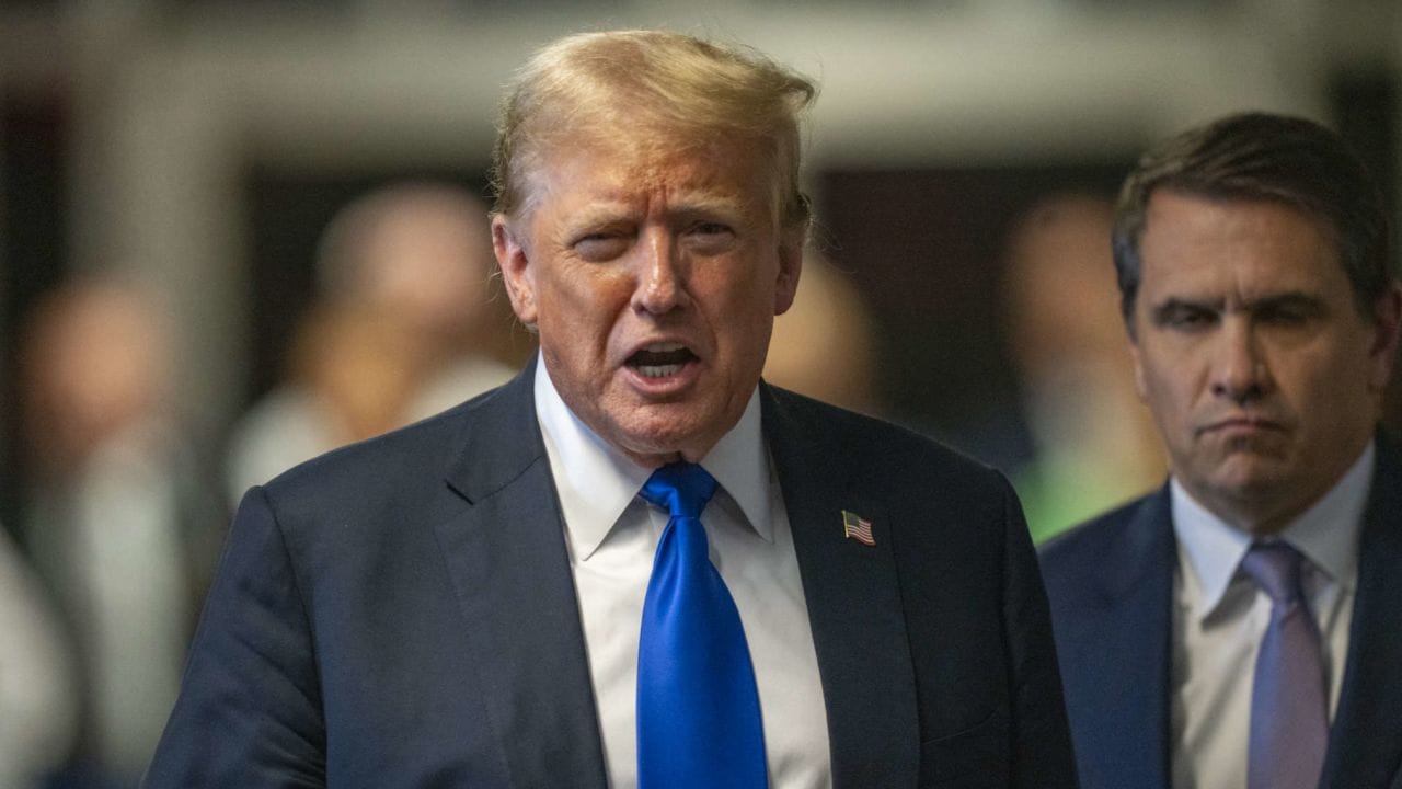 Donald Trump speaks after guilty verdict