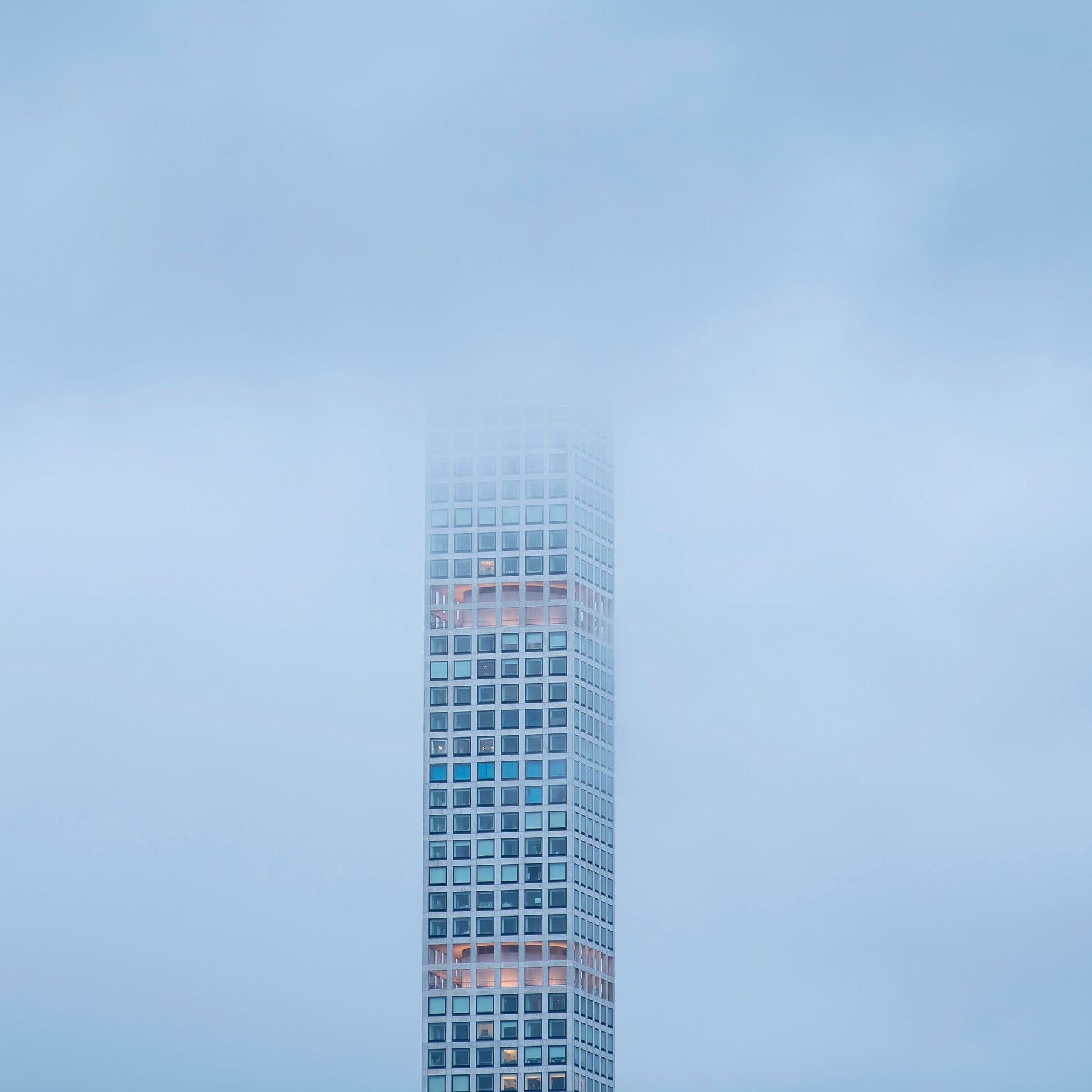 Close-up of 432 Park Avenue facade