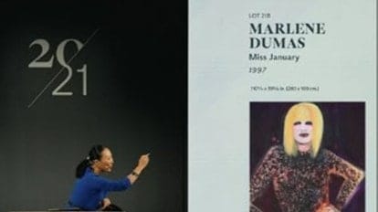 At $13.6 million, new record for the most expensive living artist