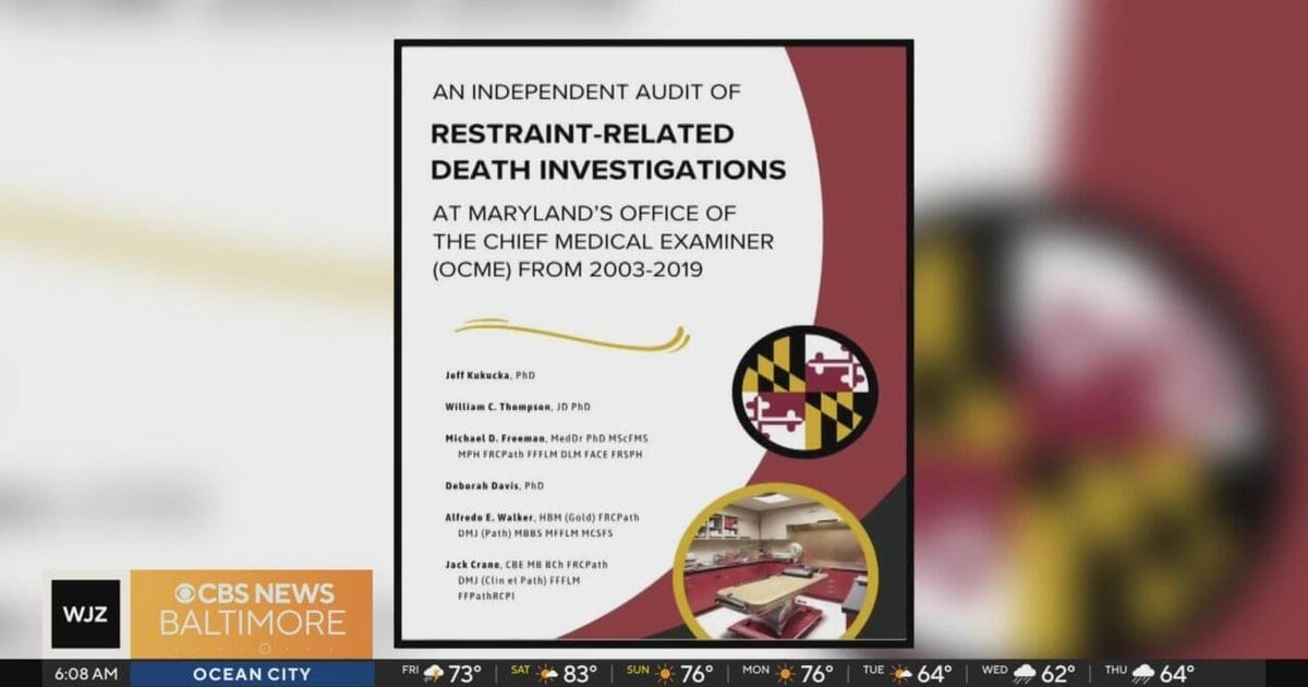 New report reveals former Maryland medical examiner misclassified homicide deaths
