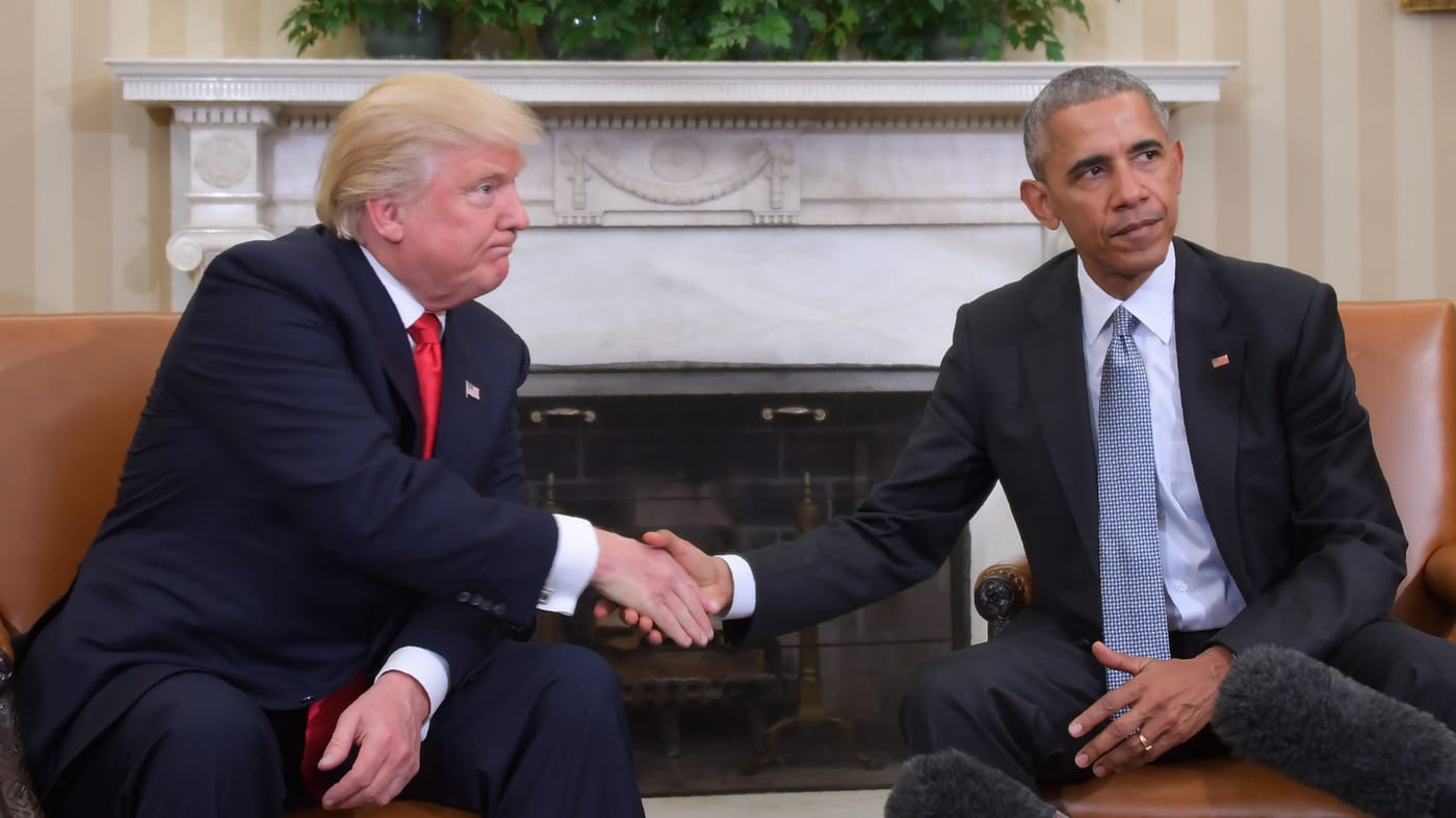 Political figures discussing strategy