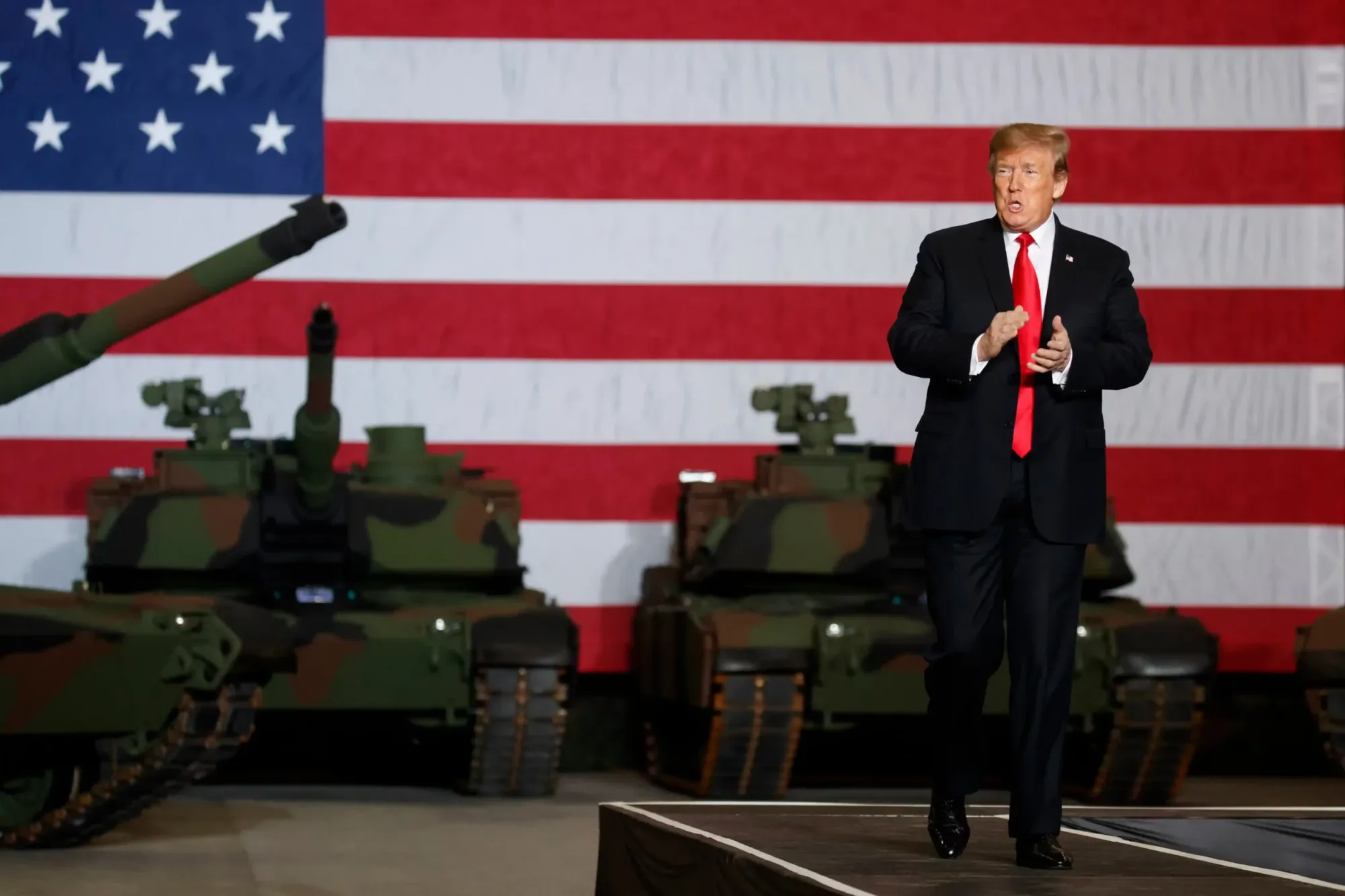 Tanks rolling through Washington DC streets