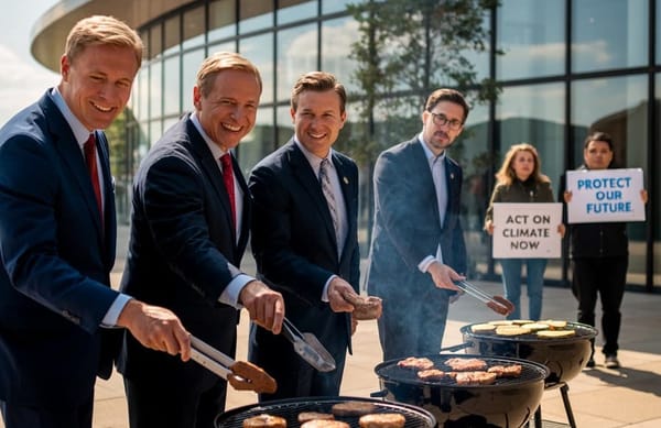 Republicans Grill Burgers Outside Climate Summit To 'Prove a Point'